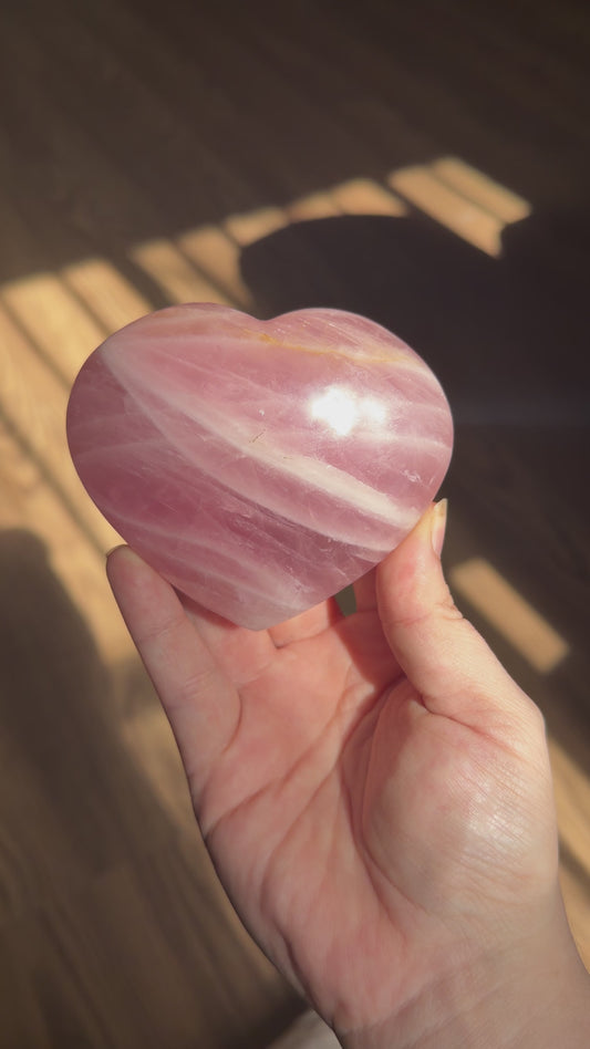Rose Quartz Heart