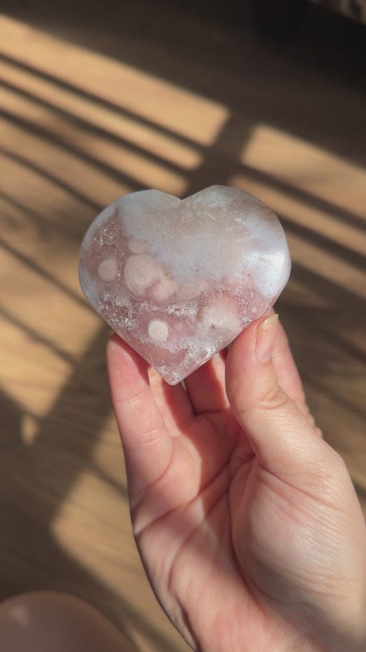 Pink Amethyst Heart
