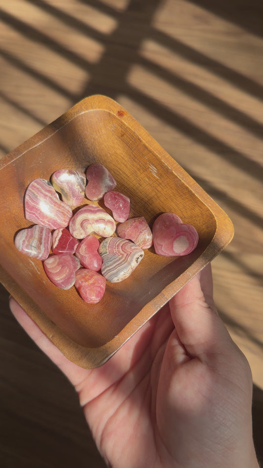 Rhodochrosite Heart