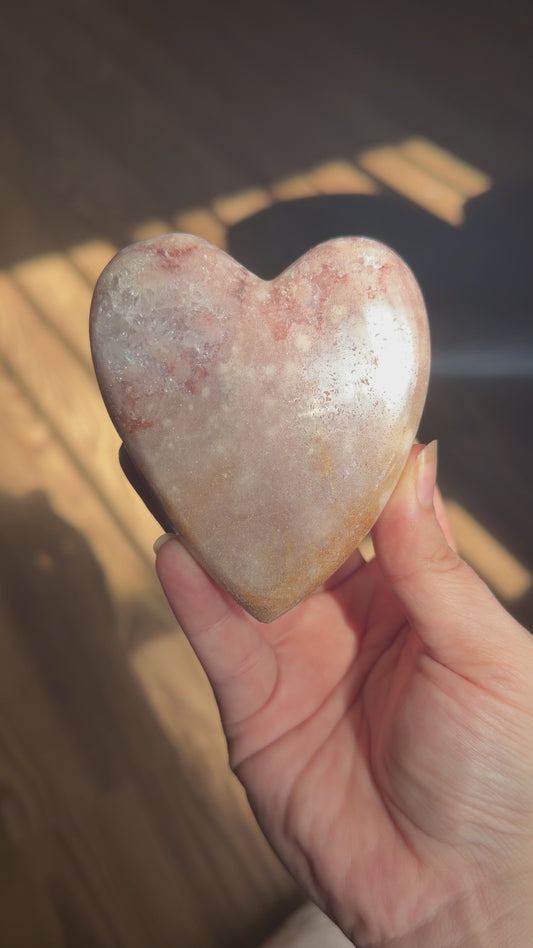 Pink Amethyst Heart