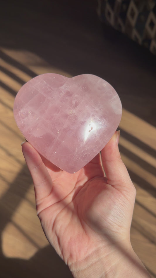 Rose Quartz Heart