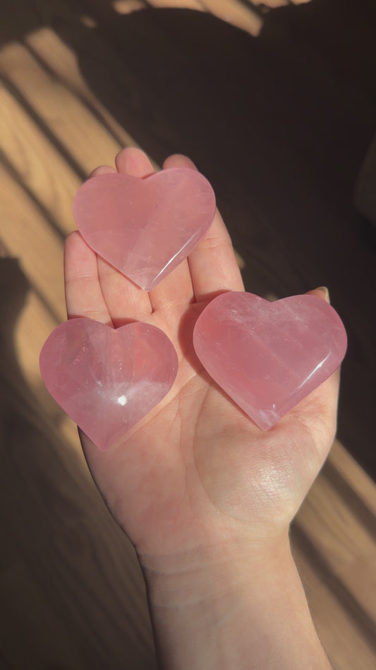 Rose Quartz Heart (Multiple Sizes)