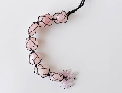 Rose Quartz Hanging Crystal Charm – Love & Emotional Healing