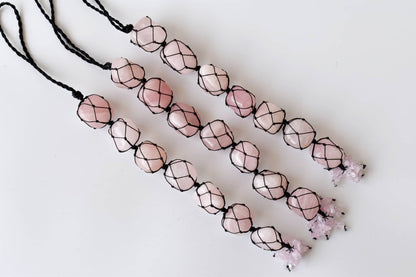 Rose Quartz Hanging Crystal Charm – Love & Emotional Healing