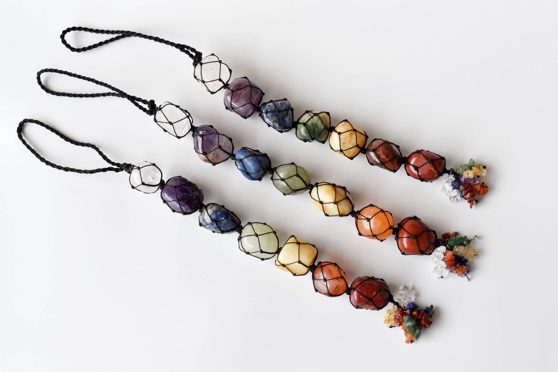 Seven Chakra Hanging Crystal Charm – Energy Balancing & Protection