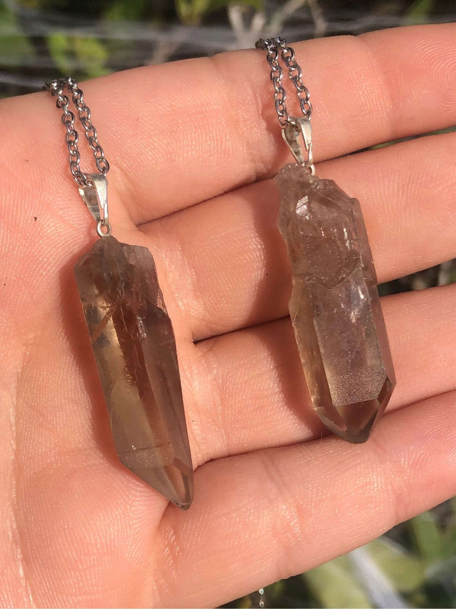 Smoky Quartz Point Necklace